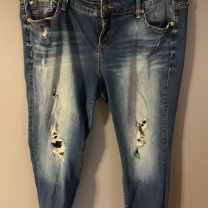 Plus size boyfriend jeans